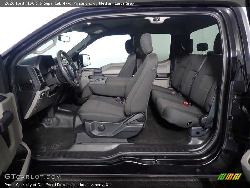  2020 F150 STX SuperCab 4x4 Medium Earth Gray Interior