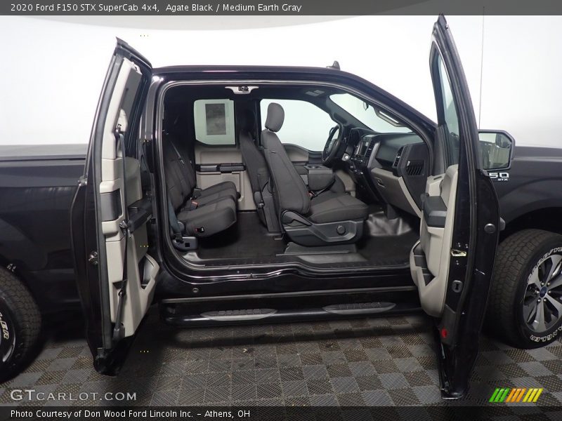 Agate Black / Medium Earth Gray 2020 Ford F150 STX SuperCab 4x4