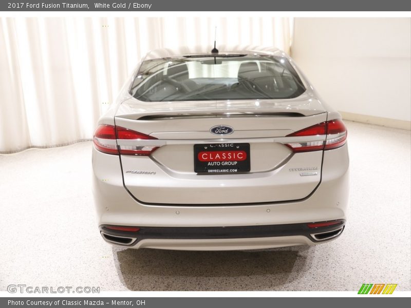 White Gold / Ebony 2017 Ford Fusion Titanium