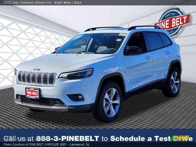 Bright White / Black 2022 Jeep Cherokee Limited 4x4