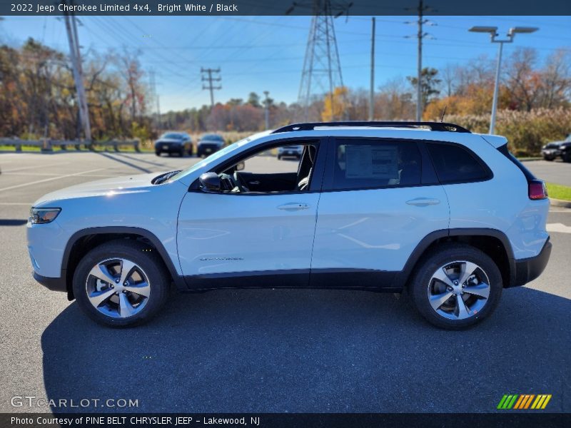 Bright White / Black 2022 Jeep Cherokee Limited 4x4