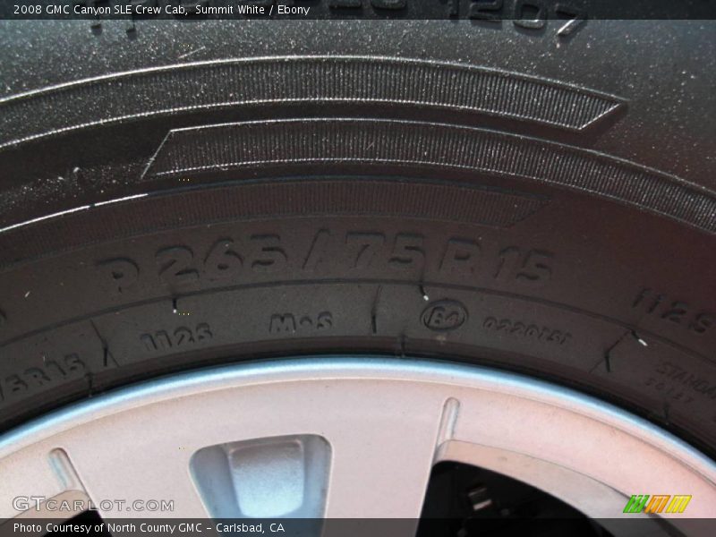 Summit White / Ebony 2008 GMC Canyon SLE Crew Cab