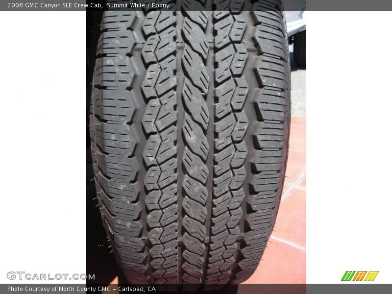 Summit White / Ebony 2008 GMC Canyon SLE Crew Cab