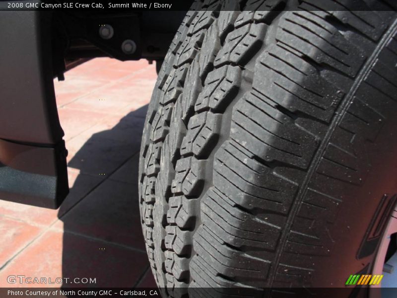Summit White / Ebony 2008 GMC Canyon SLE Crew Cab