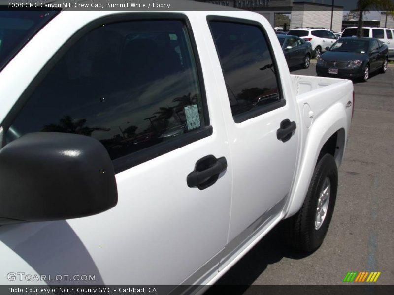 Summit White / Ebony 2008 GMC Canyon SLE Crew Cab