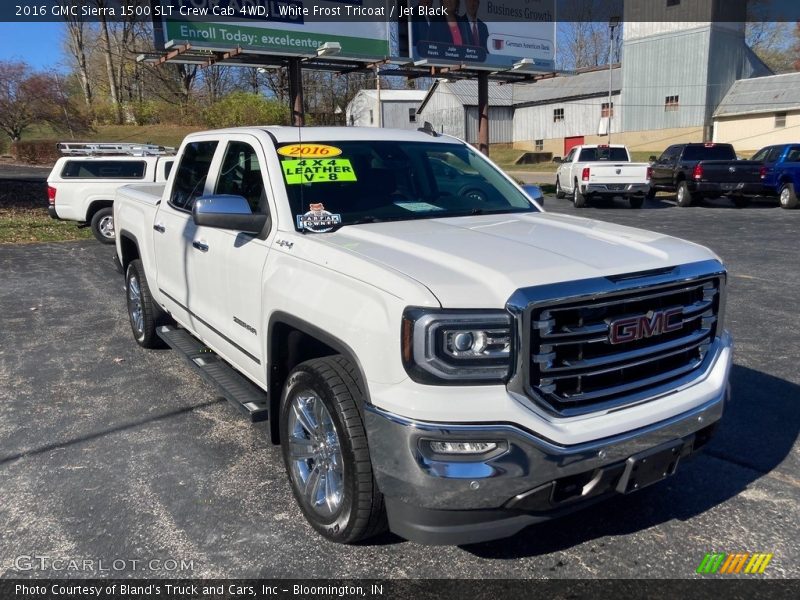 White Frost Tricoat / Jet Black 2016 GMC Sierra 1500 SLT Crew Cab 4WD