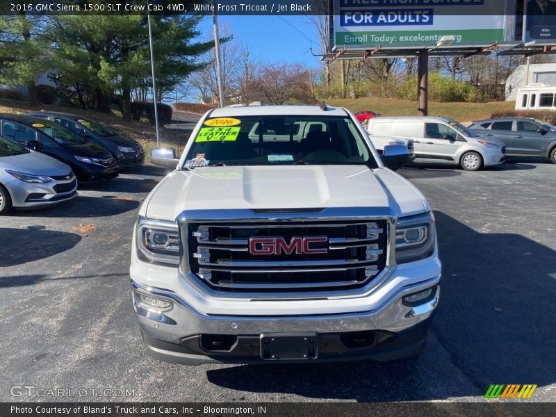 White Frost Tricoat / Jet Black 2016 GMC Sierra 1500 SLT Crew Cab 4WD