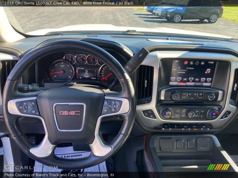 White Frost Tricoat / Jet Black 2016 GMC Sierra 1500 SLT Crew Cab 4WD