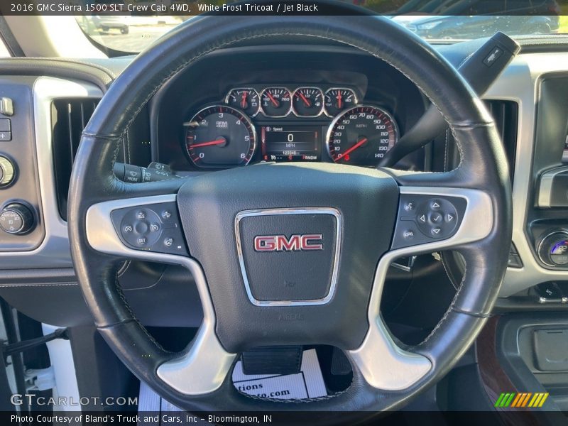 White Frost Tricoat / Jet Black 2016 GMC Sierra 1500 SLT Crew Cab 4WD