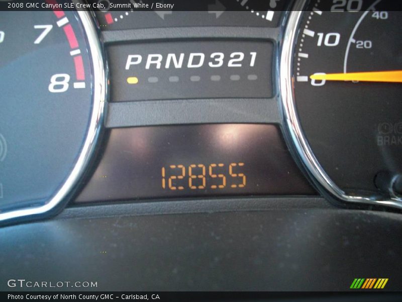 Summit White / Ebony 2008 GMC Canyon SLE Crew Cab