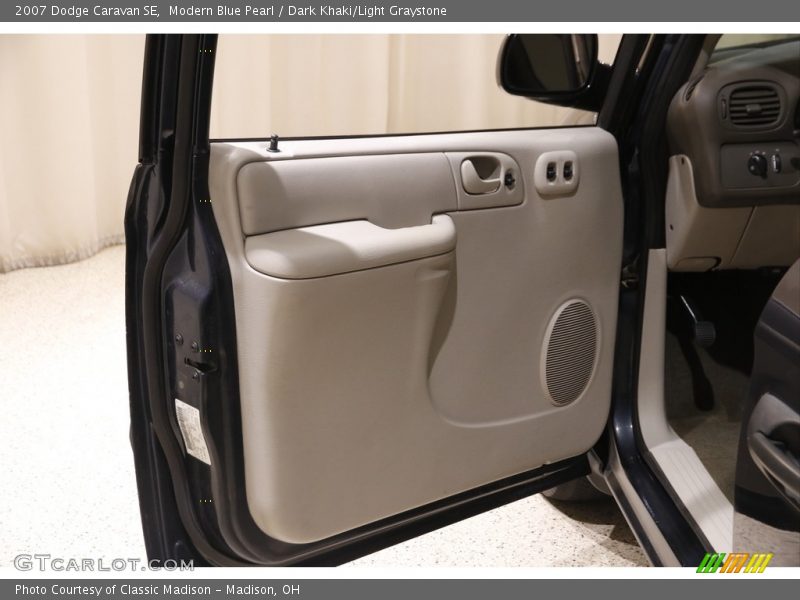 Modern Blue Pearl / Dark Khaki/Light Graystone 2007 Dodge Caravan SE