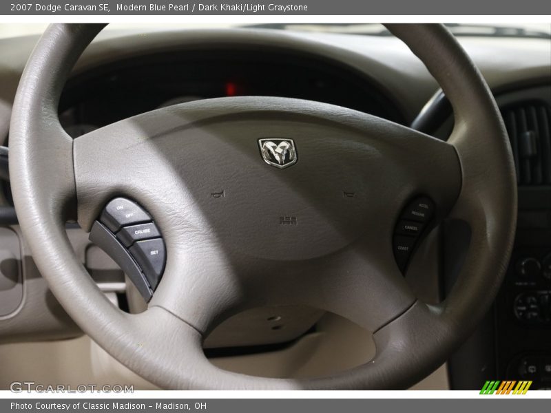 Modern Blue Pearl / Dark Khaki/Light Graystone 2007 Dodge Caravan SE