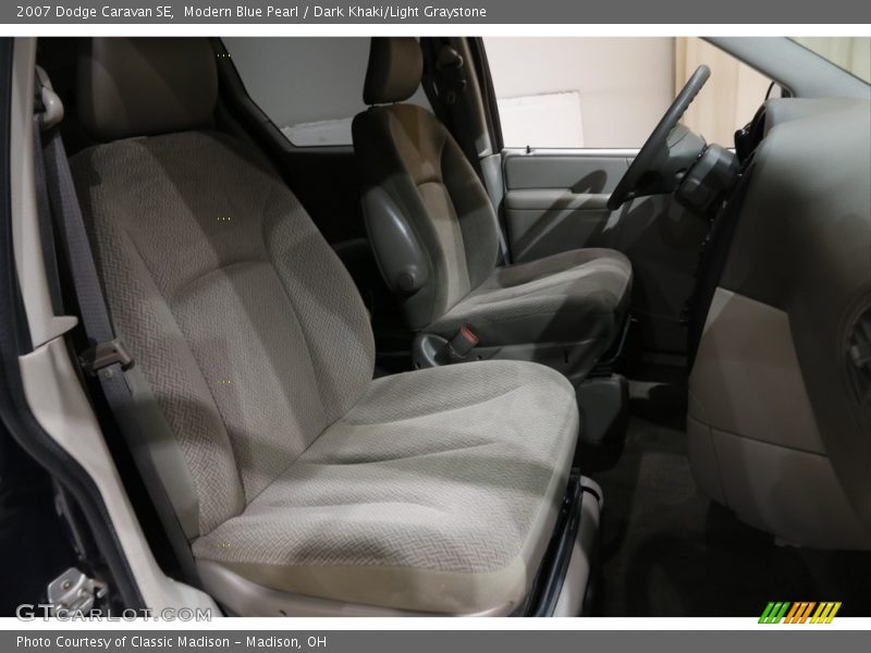Modern Blue Pearl / Dark Khaki/Light Graystone 2007 Dodge Caravan SE