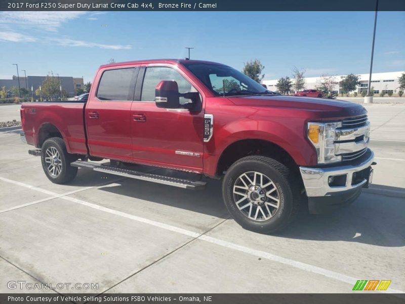 Bronze Fire / Camel 2017 Ford F250 Super Duty Lariat Crew Cab 4x4
