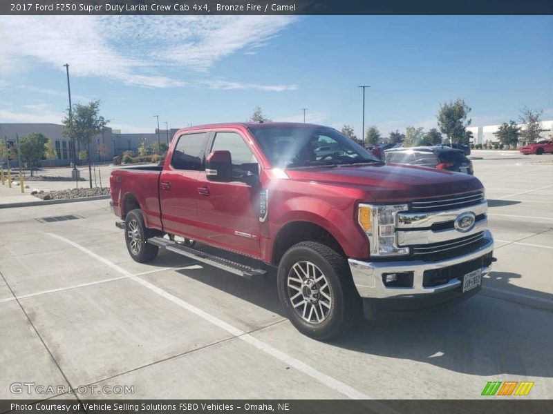 Bronze Fire / Camel 2017 Ford F250 Super Duty Lariat Crew Cab 4x4