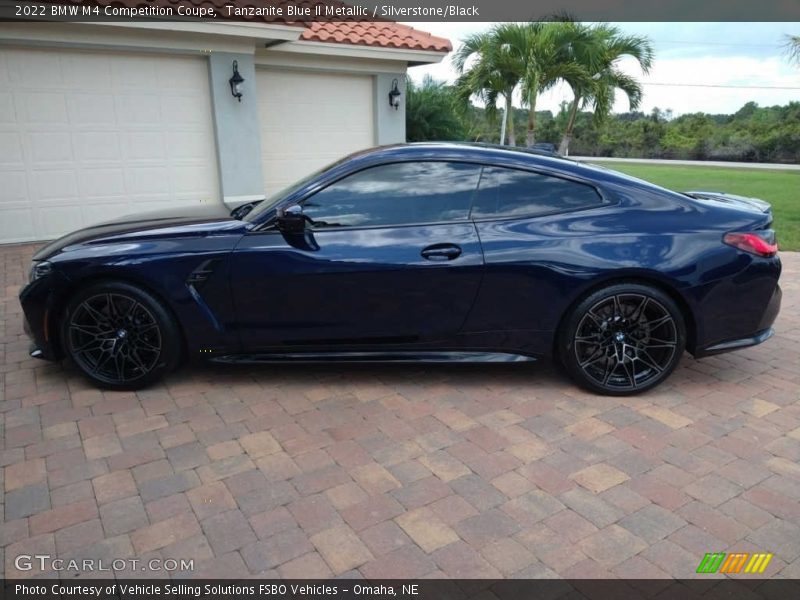 Tanzanite Blue II Metallic / Silverstone/Black 2022 BMW M4 Competition Coupe