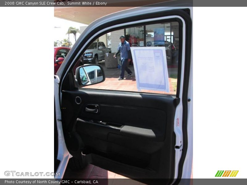 Summit White / Ebony 2008 GMC Canyon SLE Crew Cab