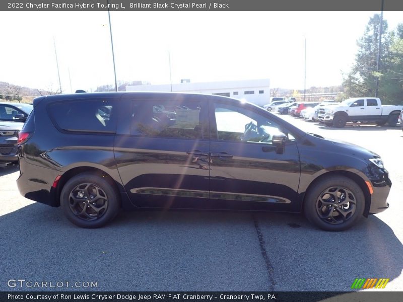 Brilliant Black Crystal Pearl / Black 2022 Chrysler Pacifica Hybrid Touring L