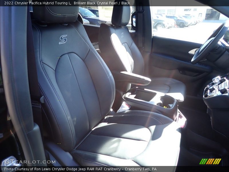 Brilliant Black Crystal Pearl / Black 2022 Chrysler Pacifica Hybrid Touring L