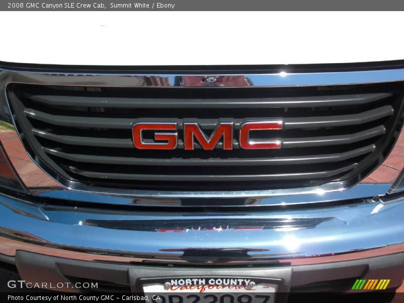 Summit White / Ebony 2008 GMC Canyon SLE Crew Cab