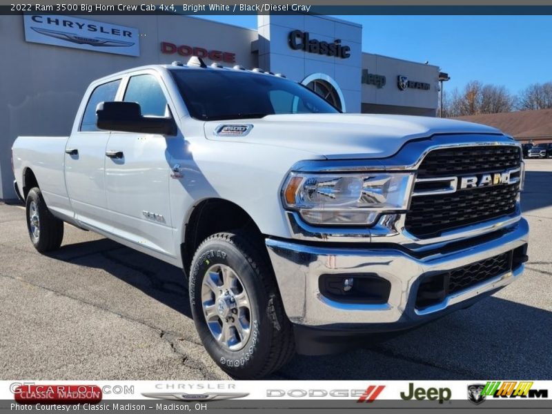 Bright White / Black/Diesel Gray 2022 Ram 3500 Big Horn Crew Cab 4x4