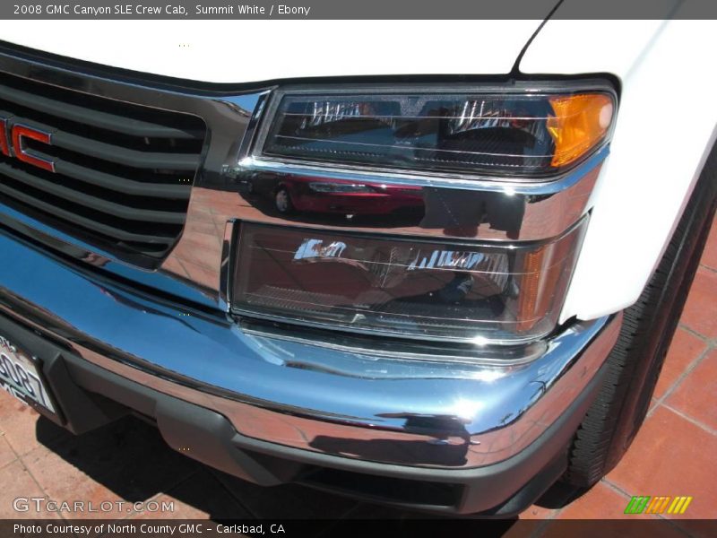 Summit White / Ebony 2008 GMC Canyon SLE Crew Cab
