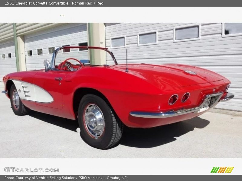 Roman Red / Red 1961 Chevrolet Corvette Convertible