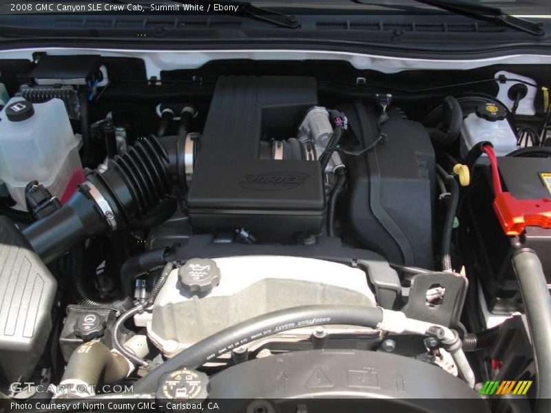 Summit White / Ebony 2008 GMC Canyon SLE Crew Cab