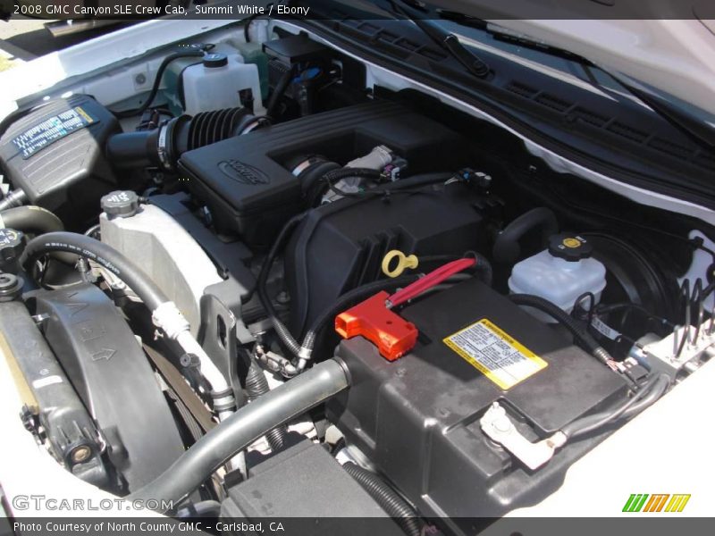 Summit White / Ebony 2008 GMC Canyon SLE Crew Cab