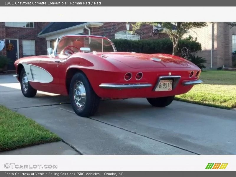 Roman Red / Red 1961 Chevrolet Corvette Convertible