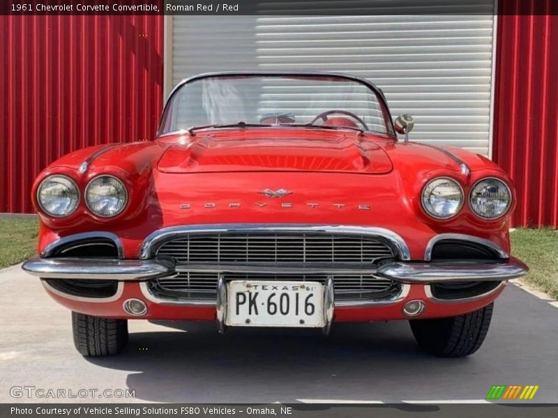 Roman Red / Red 1961 Chevrolet Corvette Convertible