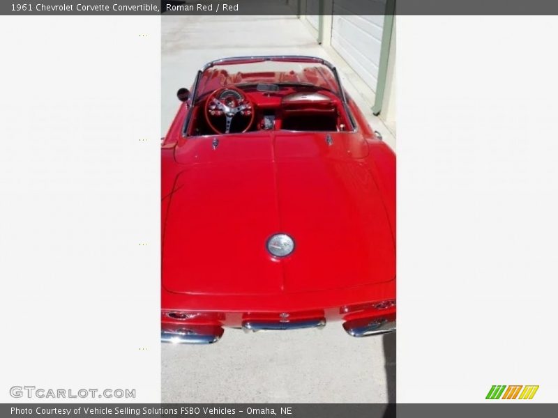 Roman Red / Red 1961 Chevrolet Corvette Convertible