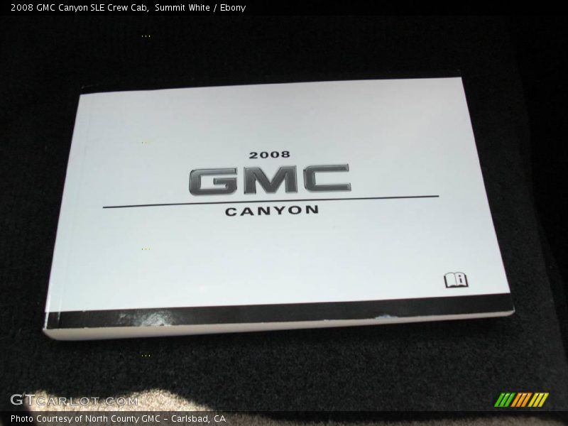 Summit White / Ebony 2008 GMC Canyon SLE Crew Cab
