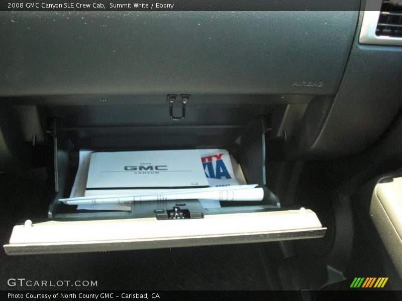 Summit White / Ebony 2008 GMC Canyon SLE Crew Cab