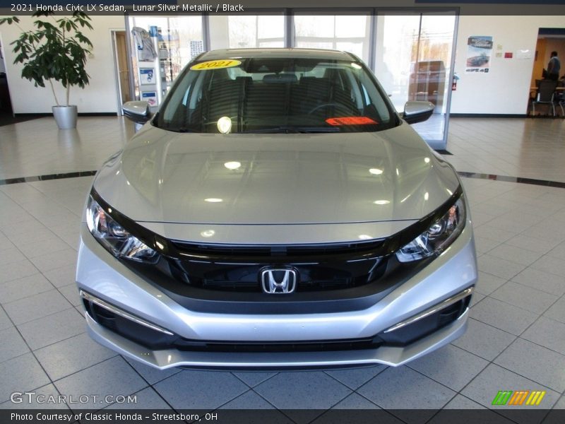 Lunar Silver Metallic / Black 2021 Honda Civic LX Sedan