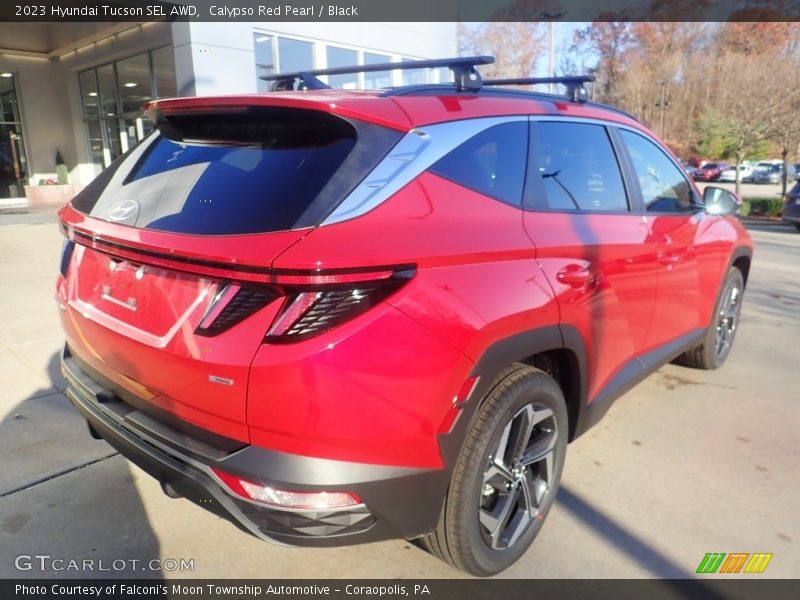 Calypso Red Pearl / Black 2023 Hyundai Tucson SEL AWD