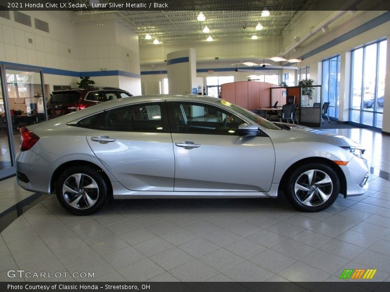 Lunar Silver Metallic / Black 2021 Honda Civic LX Sedan