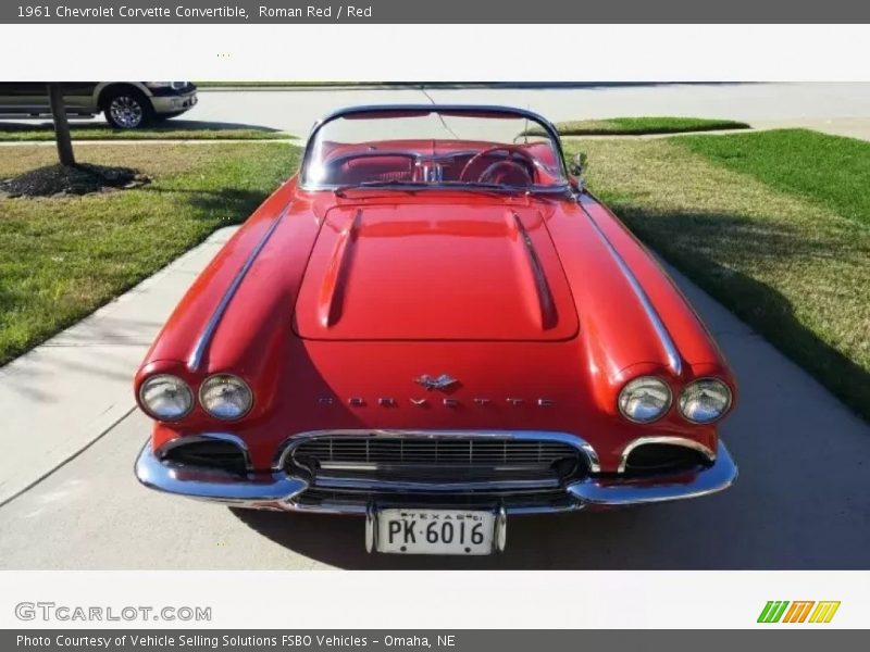 Roman Red / Red 1961 Chevrolet Corvette Convertible