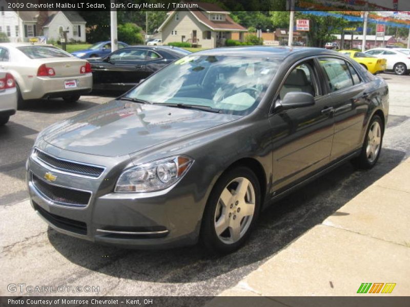 Dark Gray Metallic / Titanium 2009 Chevrolet Malibu LT Sedan
