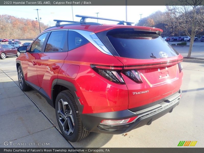 Calypso Red Pearl / Black 2023 Hyundai Tucson SEL AWD