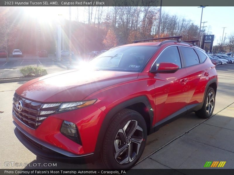 Calypso Red Pearl / Black 2023 Hyundai Tucson SEL AWD