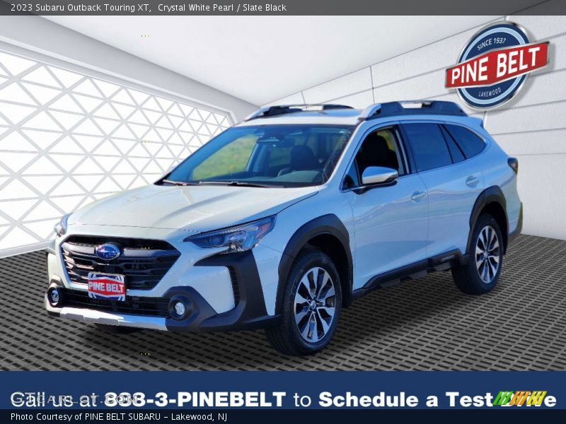 Crystal White Pearl / Slate Black 2023 Subaru Outback Touring XT