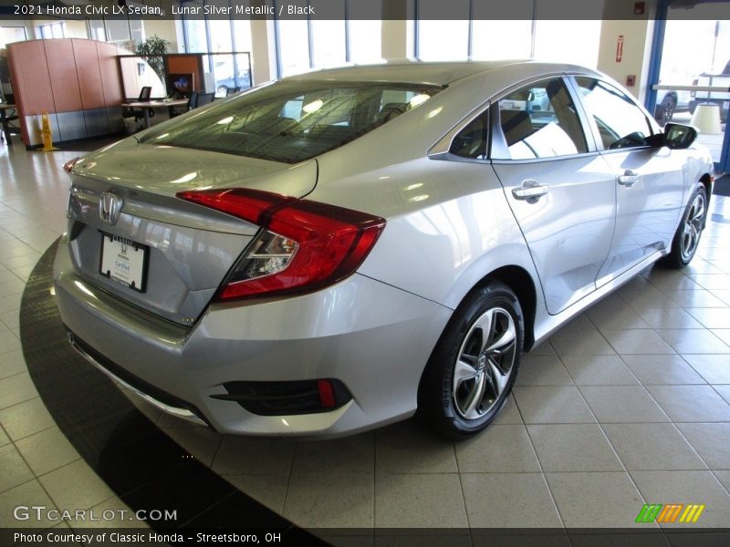 Lunar Silver Metallic / Black 2021 Honda Civic LX Sedan