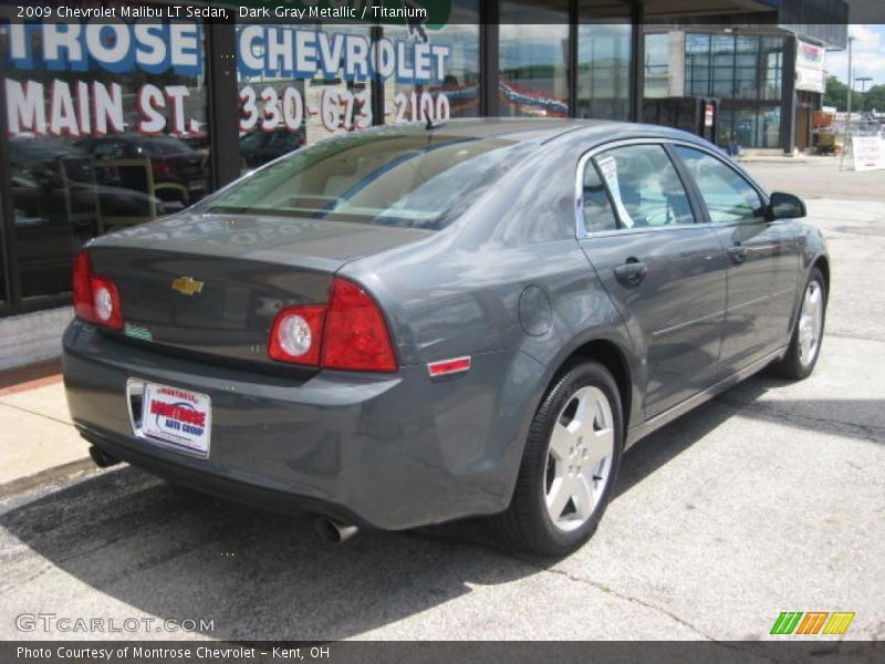 Dark Gray Metallic / Titanium 2009 Chevrolet Malibu LT Sedan
