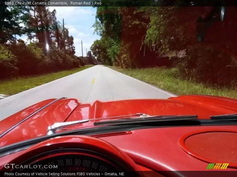 Roman Red / Red 1961 Chevrolet Corvette Convertible