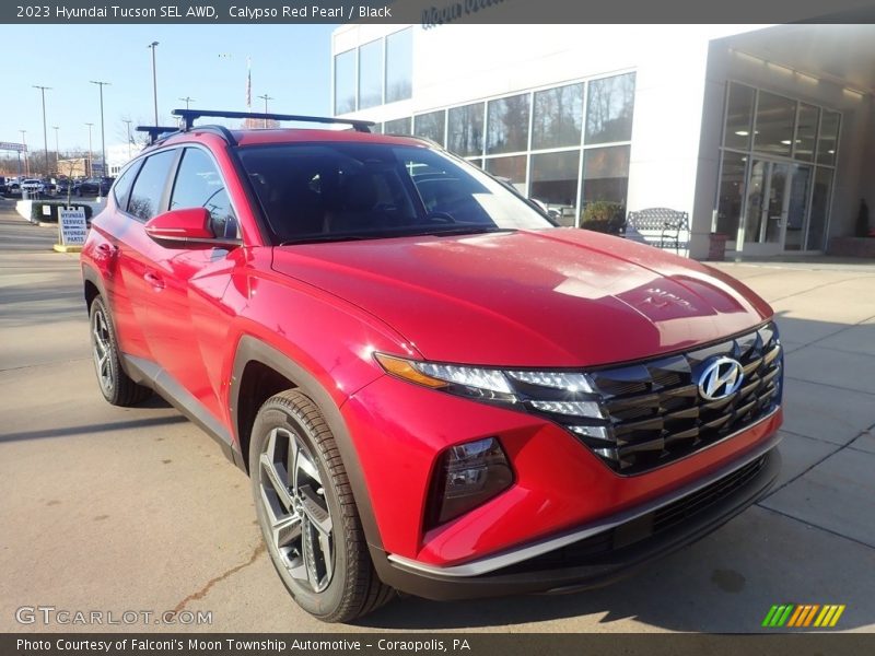 Calypso Red Pearl / Black 2023 Hyundai Tucson SEL AWD