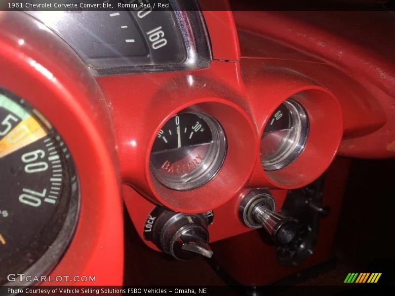 Roman Red / Red 1961 Chevrolet Corvette Convertible