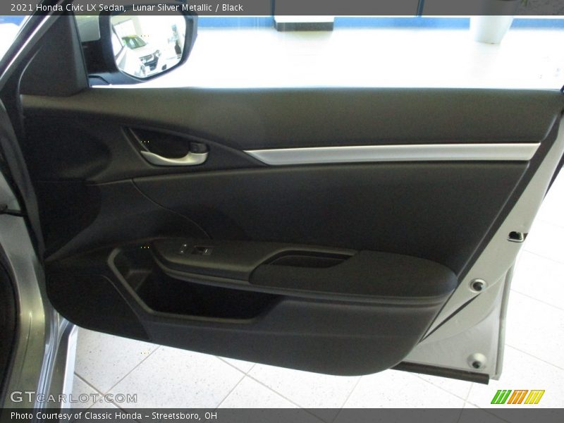 Lunar Silver Metallic / Black 2021 Honda Civic LX Sedan