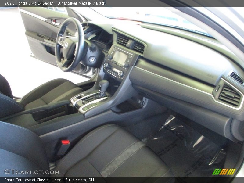 Lunar Silver Metallic / Black 2021 Honda Civic LX Sedan