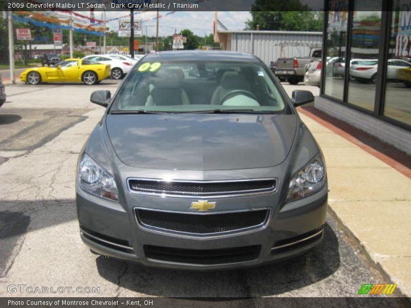 Dark Gray Metallic / Titanium 2009 Chevrolet Malibu LT Sedan